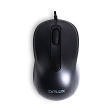 Компьютерная мышь, Delux, DLM-109OUB, Оптическая, USB, 1000 dpi, Длина кабеля 1,6м, Чёрный