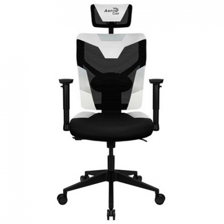 Игровое компьютерное кресло, Aerocool, Guardian-Azure White, Воздухопроницаемый сетчатый